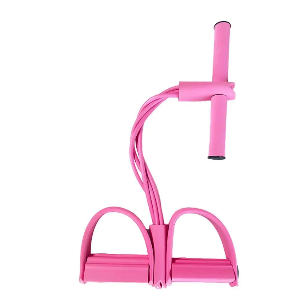 4/6-Tube Pedal Puller Resistance Band with Handle Multifunction Elastic Yoga Sit-Up Pull Rope Men Women Pedal Tensioner Exercise