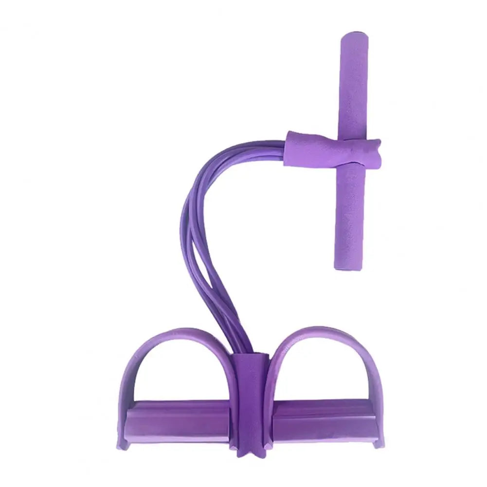4/6-Tube Pedal Puller Resistance Band with Handle Multifunction Elastic Yoga Sit-Up Pull Rope Men Women Pedal Tensioner Exercise