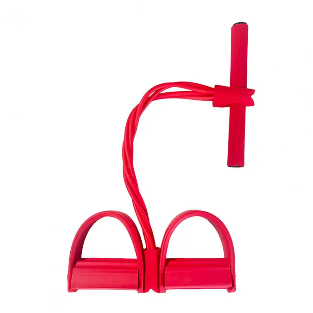 4/6-Tube Pedal Puller Resistance Band with Handle Multifunction Elastic Yoga Sit-Up Pull Rope Men Women Pedal Tensioner Exercise